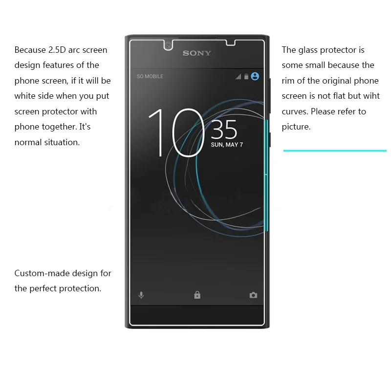 2 шт. закаленное стекло с полным покрытием для Sony Xperia L2 H4311 H3311 H4331 H3321 Защитная