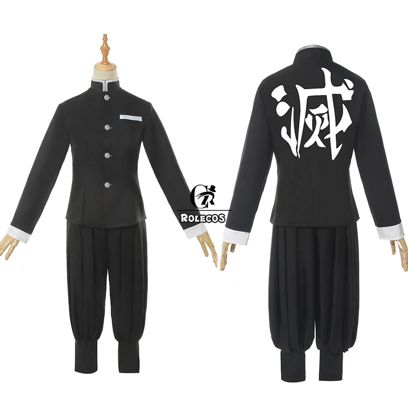 ROLECOS аниме Demon Slayer Косплей Костюм Kamado Tanjirou Kimetsu no Yaiba косплей костюм для мужчин кимоно Униформа полный комплект
