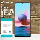 Nillkin для Xiaomi Redmi Примечание 10 Pro закаленное стекло 2.5D с уровнем твердости 9H протектор экрана для redmi Note 10 Pro max 10s 5G 4G