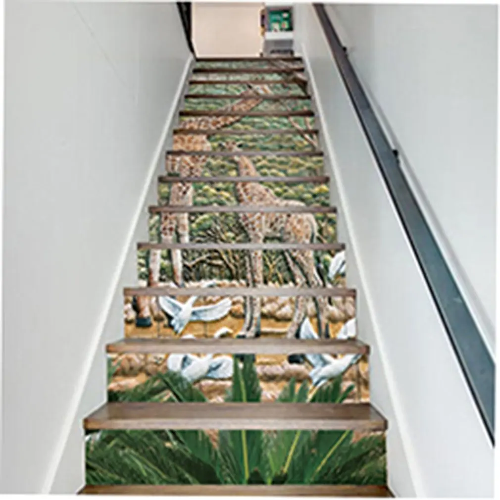 

LT13P007 3D Giraffe Stair Sticker