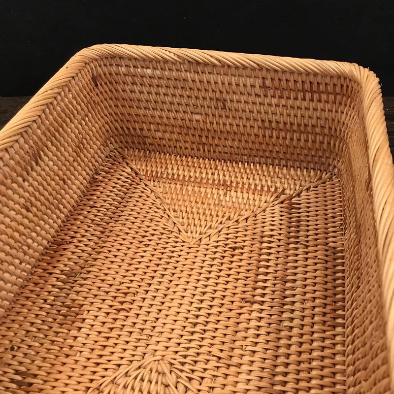 

Hand-woven Rattan Basket Storage Box Baskets For Organizing Vegetable Fruit Storage Box Organizer Cestas De Almacenamiento De