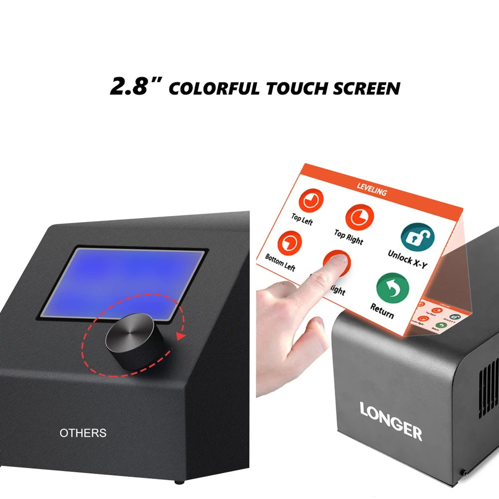 3D принтер LONGER LK1 с сенсорным экраном 2 8 дюйма объемная печать уникальный дизайн