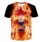 Детский Аниме Костюм Гоку Вегета футболка Драконий жемчуг Z футболки Одежда для маленьких мальчиков японская детская одежда Гохан бирус топы футболки