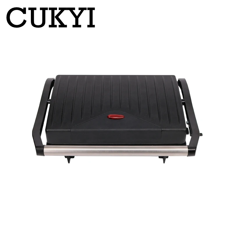 Электрический гриль CUKYI для домашнего барбекю двусторонняя с быстрым нагревом
