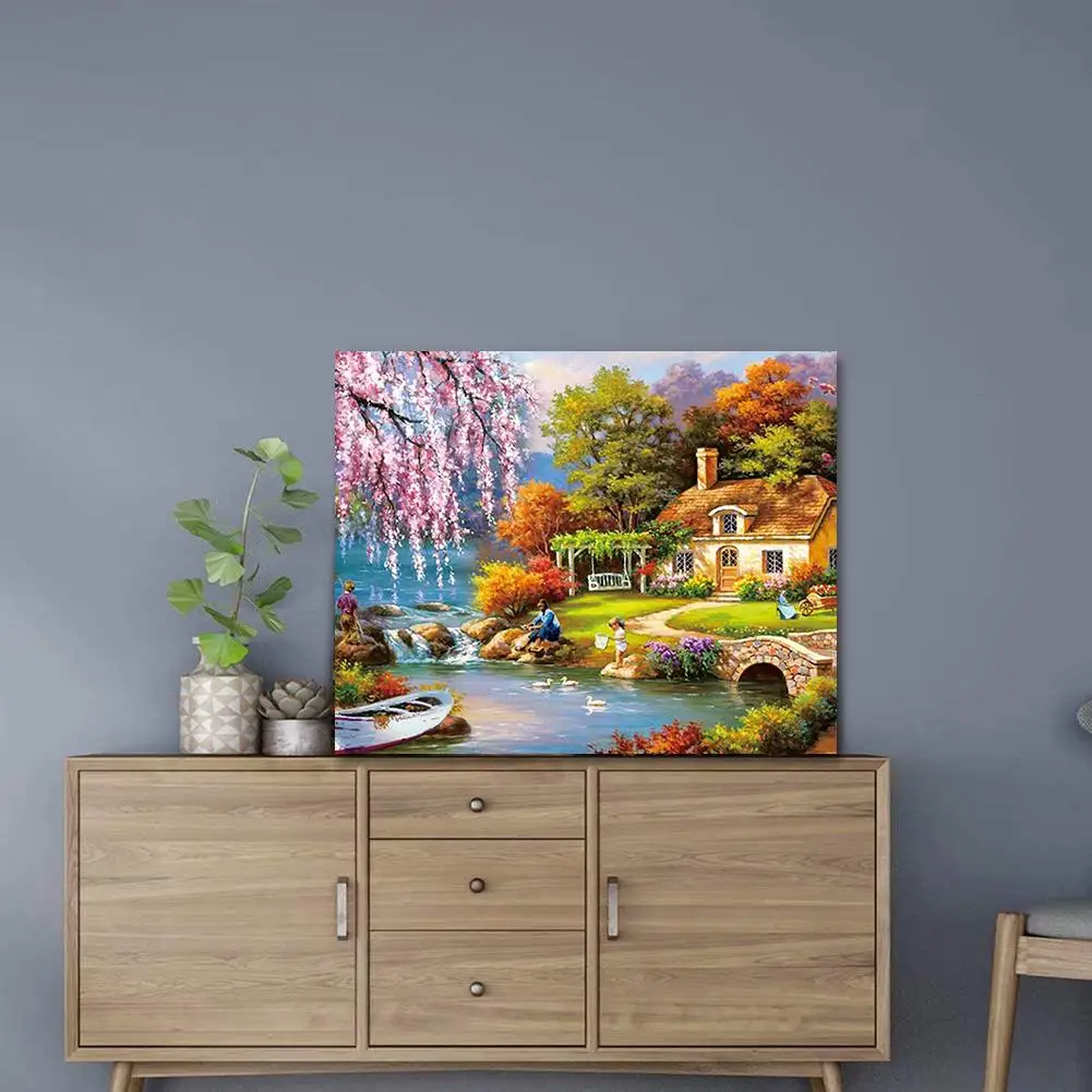 2021 Low Price Wholesale 1000Pcs Idyllic Landscape Jigsaw Puzzle Kid Adult Decompression Game Toy Gift Educational for |