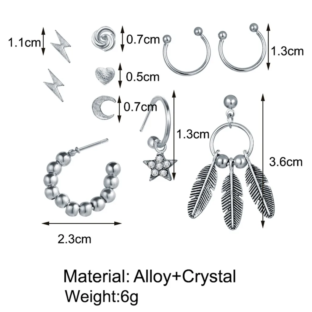 

Silvery Color fashion Stainless Steel stud Earrings for Women Small Simple Round Circle Huggies Ear Rings Steampunk Accessories