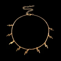 bohemian star lightning anklet for women gold multilayer crystal anklets shell chain necklce on leg beach choker jewelry gifts