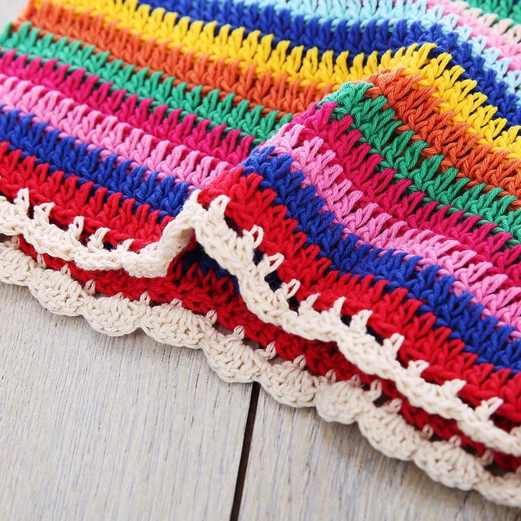 

2021 Summer Swimsuit Women Bohemian Handmade Crochet Knitted striped Beach Bikini Set Swimwear Swimsuit Maillot De Bain Femme