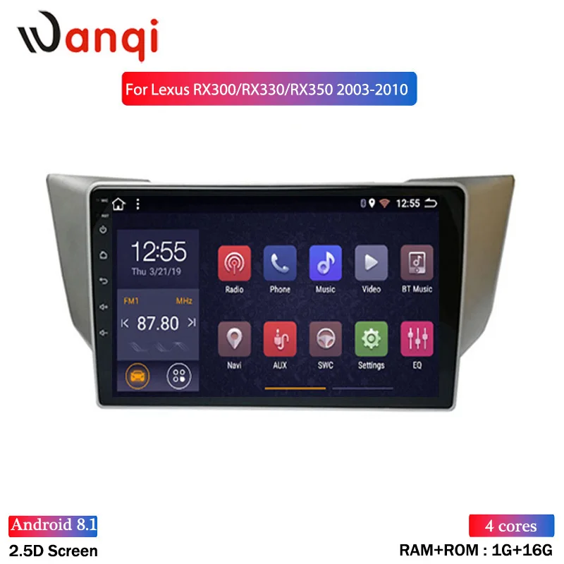 Автомагнитола Lexus RX300 RX330 RX400H 2 + 32 ГБ для Toyota harrier 2003 2009 2010 мультимедийный
