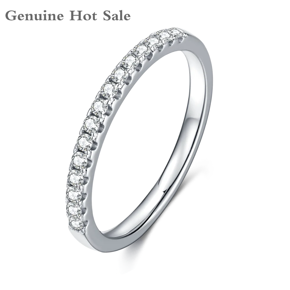 

Женское кольцо с муассанитом, классическое свадебное кольцо из стерлингового серебра 925 пробы с цветным муассанитом 0.33ct D VVS1, с сертификатом...