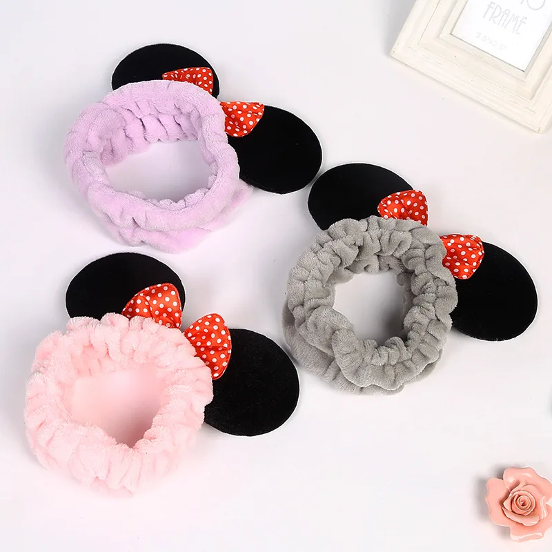 Повязка на голову в горошек с ушками Минни Маус | Игрушки и хобби