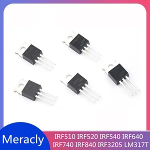 10PCS IRF510 IRF520 IRF540 IRF640 IRF740 IRF840 LM317T Transistor TO-220 TO220 IRF840PBF IRF510PBF IRF3205 IRF740PBF LM317