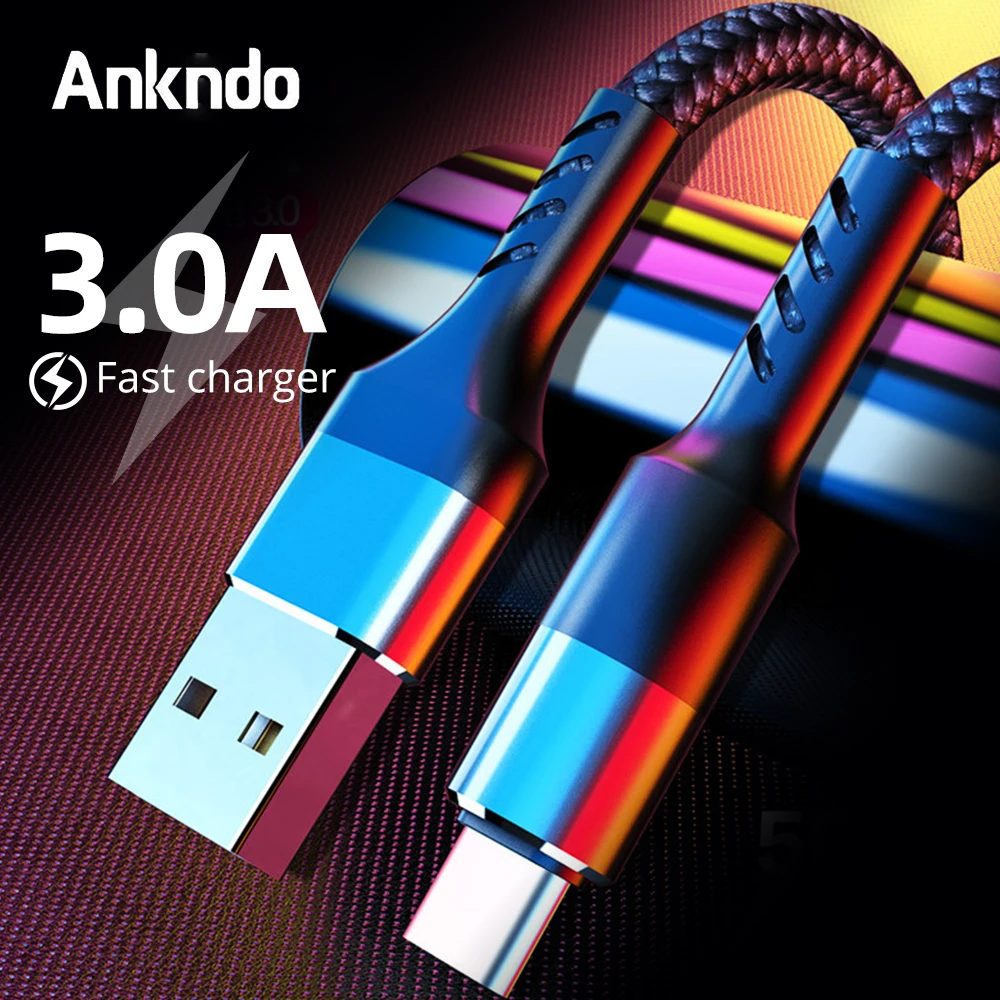 USB кабель 3A для быстрой зарядки зарядный Micro Type C телефона шнур Huawei Mate 10 Pro Redmi 4x