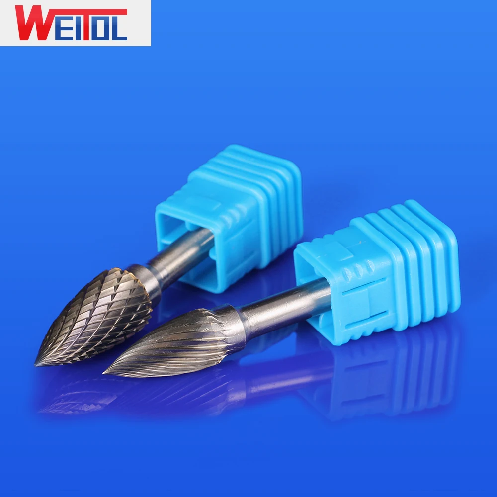 WeiTol 1 шт. 1/4 дюйма 6 мм вольфрамовые карбидные заусенцы режущие сверла тип G