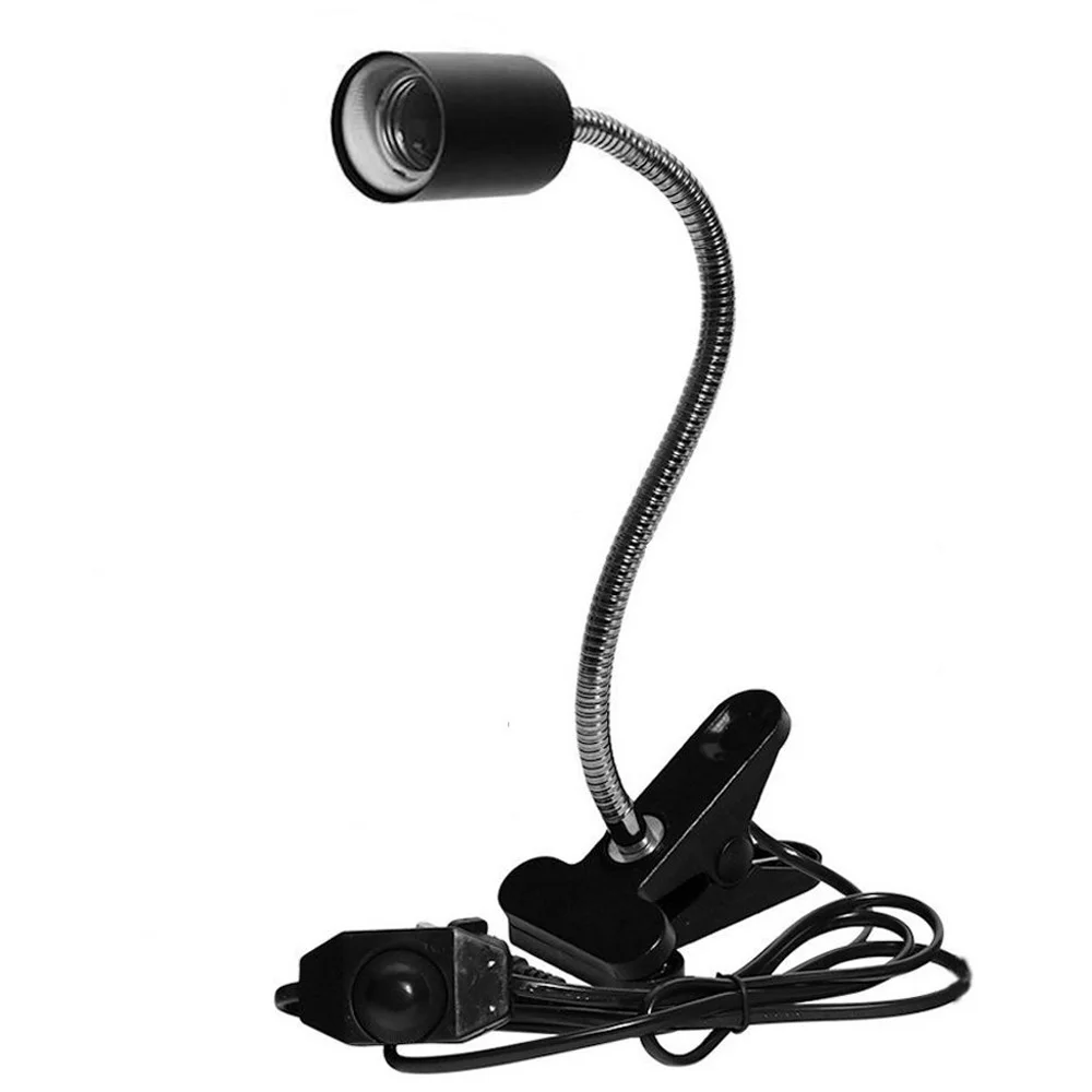 Black lamp holder UVA+ UVB 3,0 лампа для рептилий набор с зажимом для лампы держатель лампы и термометр гигрометр черепахи греется Лампа Комплект - Цвет: Black lamp holder