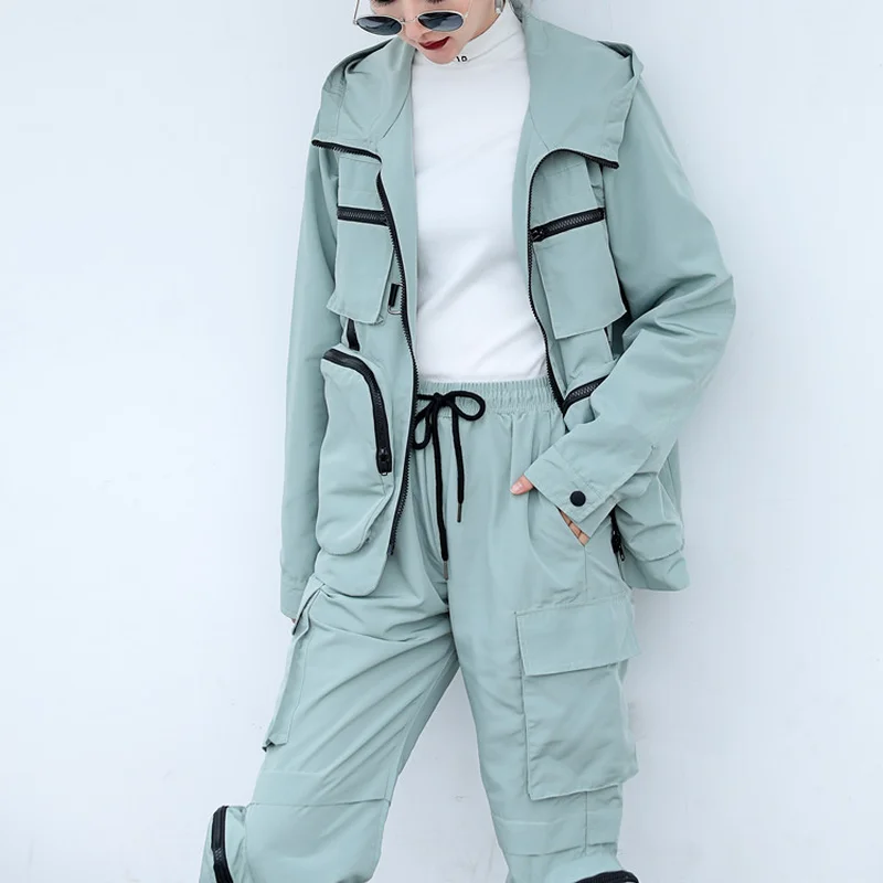 Женские костюмы в стиле сафари Хай стрит Осенние дизайнерские женские крутые