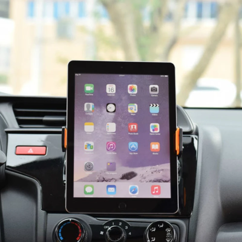 Регулируемый автомобильный держатель для планшета для iPad Air Mini 5 1 2 3 4-11 дюймов gps подставка для телефона для автомобиля CD порт вентиляционная панель лобовое стекло