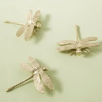 wind gold original brass handle insect series dragonfly drawer cabinet door american wardrobe handle