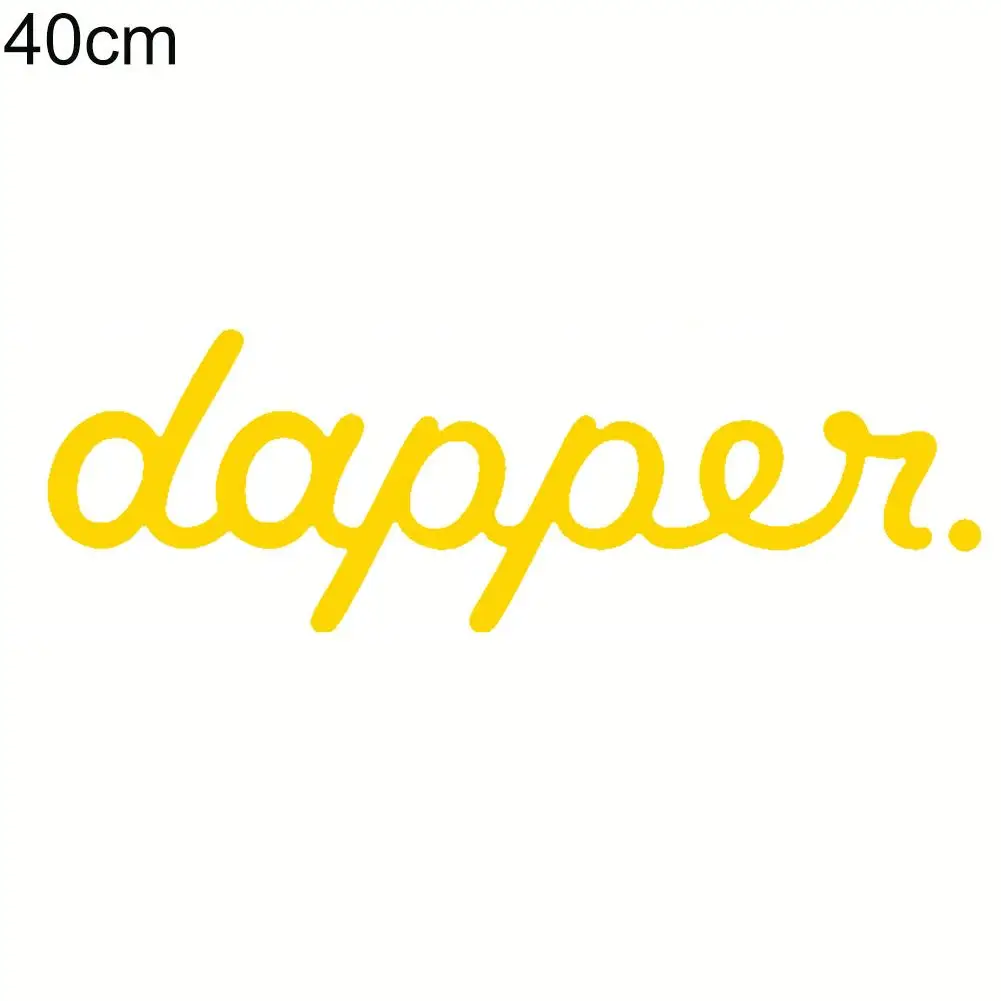 

Dapper Letters Reflective Car Vehicle Body Windshield Decals Sticker Decoration Auto Decorative Sticker