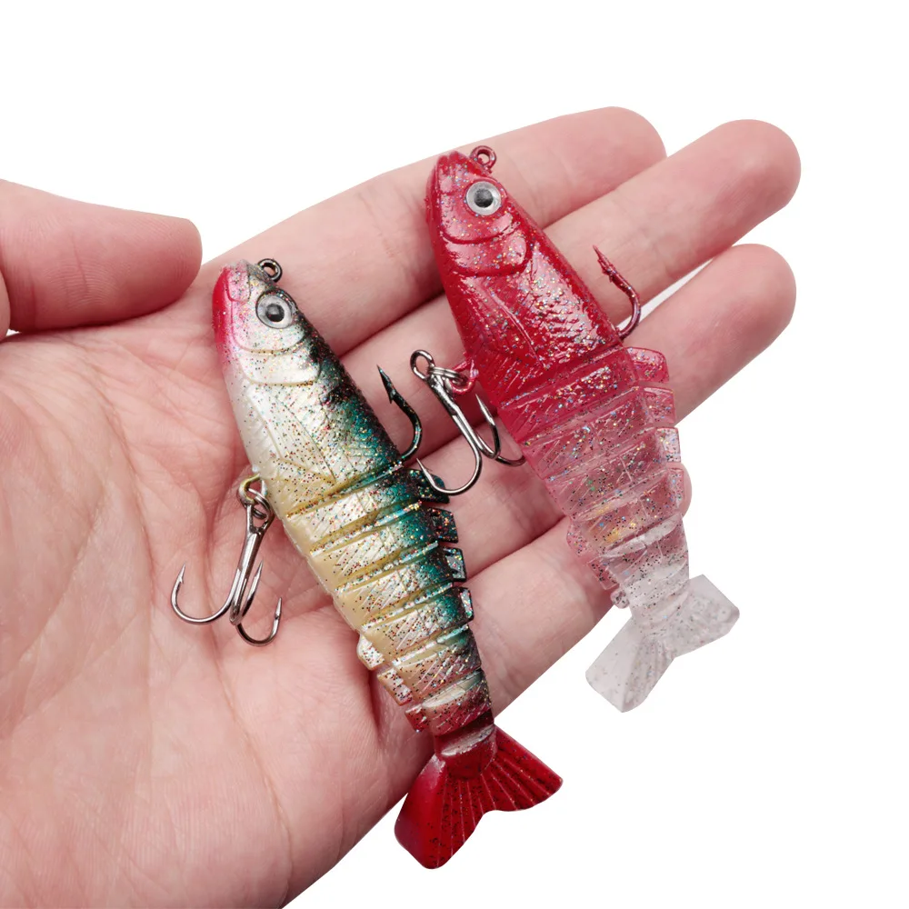 1 шт. мягкая многосоставная искусственная Мягкая приманка свимбейт силиконовая