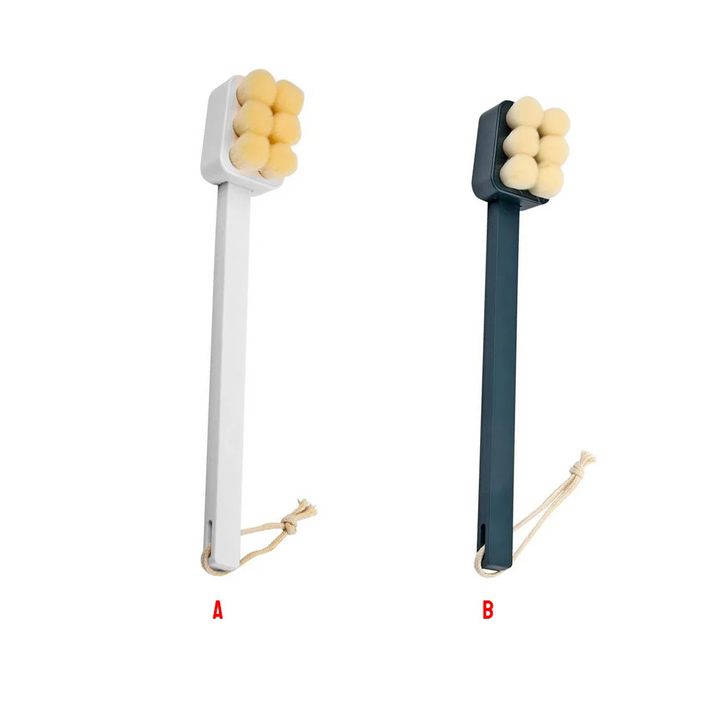 

Bath Body Brush Long Handle Soft Bristles Dead Skin Dirt Exfoliation Wet Dry Brushing Shower Back Scrubber PET ABS Bath Brush