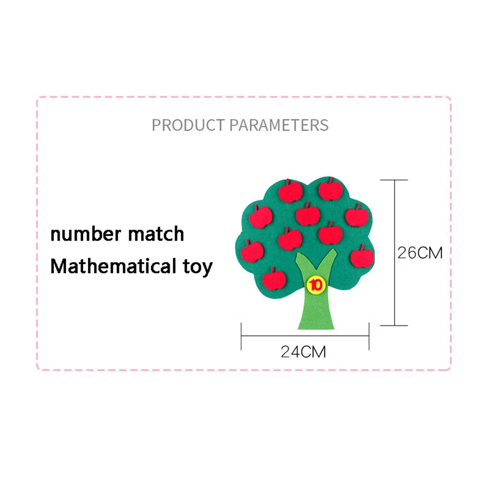 

Felt Cloth DIY Funny Toys Kids Children Educational Toy Durable Digital Cognitive Education Supplies Tree Shape Toys Kids Gifts