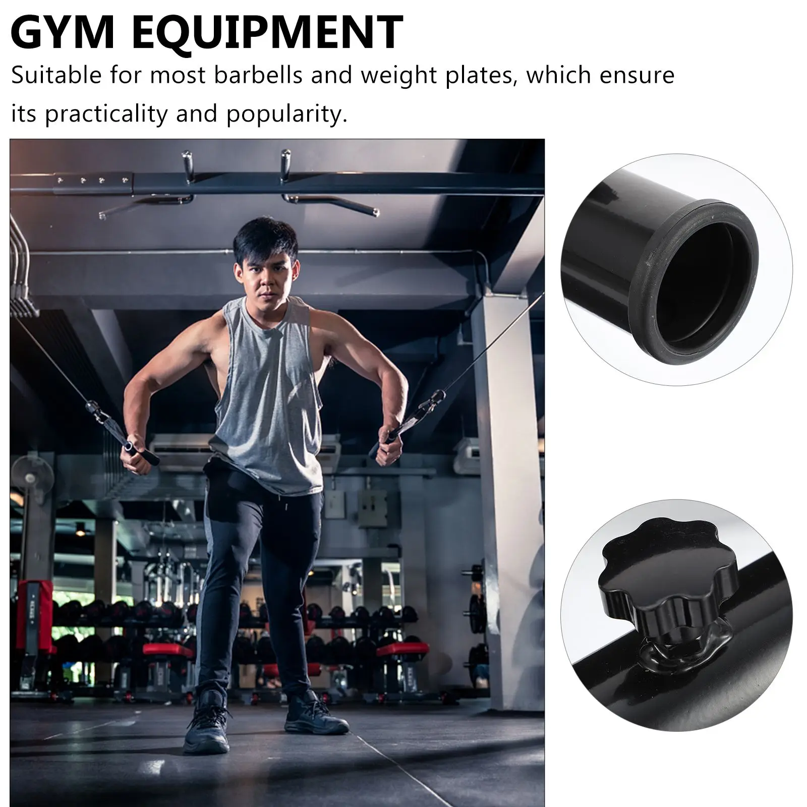 

1Pc Barbell Handle Landmine Handle T Bar Row Attachment Fitness Equipment