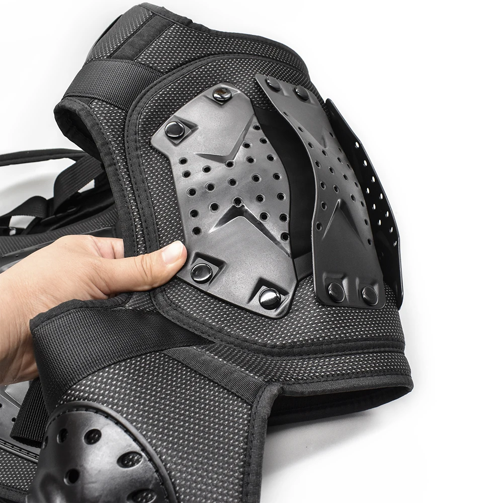 Мотоциклетная броня куртка для взрослых грудь спина мото защита тела велоспорта