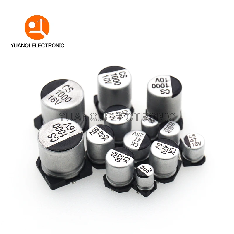 10 шт. SMD Алюминий электролитический конденсатор с алюминиевой крышкой 6 3 V 10V 16V