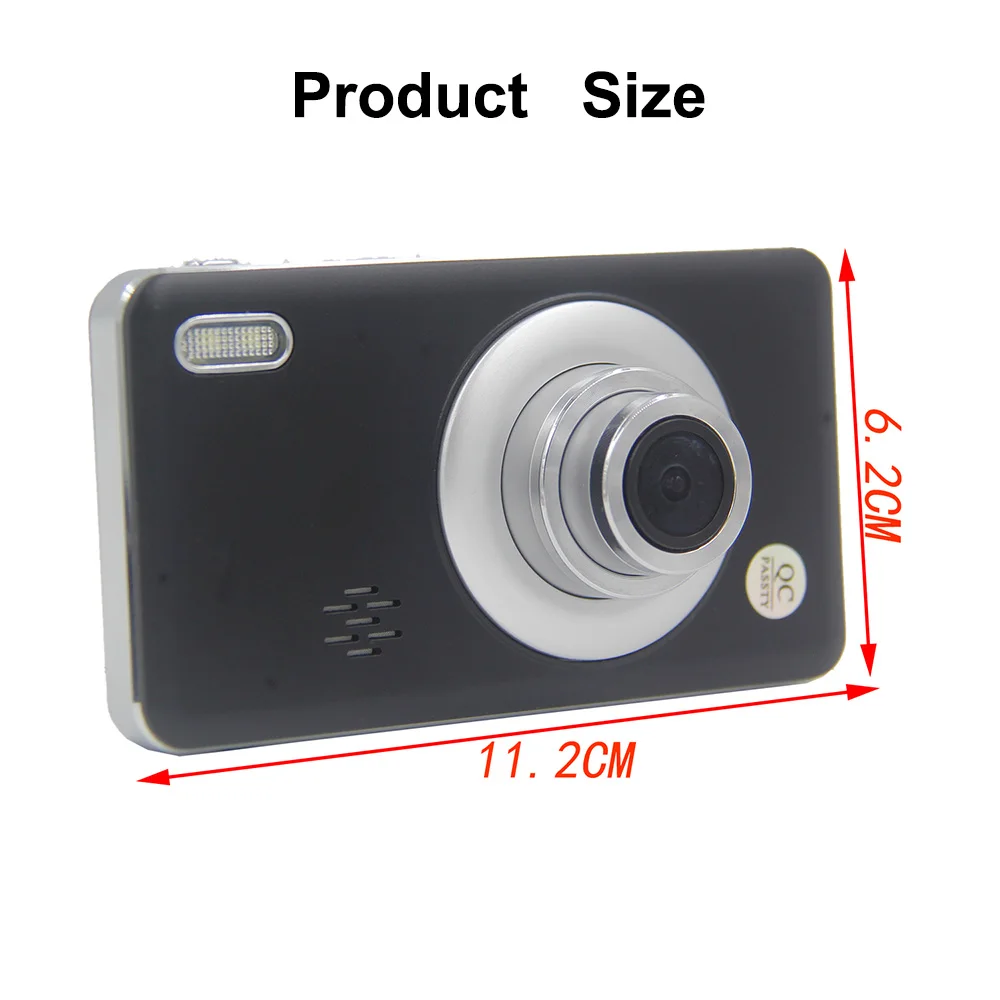 

KDsafe Car DVR Dash Camera ADAS 3 Lens 1080P HD Video Recorder Night Vision Loop Recording G-sensor Wide Angle Dashcam Camcorder