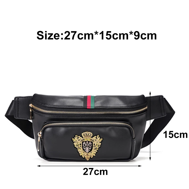 

Pu Leather Chest Bag Small Crossbody Bags Man Belt Pouch Vintage Waist Bag Fashion Sling Bags Designer Fanny Pack Casual Packs