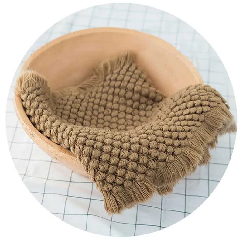 Трикотажное одеяло для новорожденных девочек и мальчиков супермягкое вязаное с