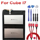 Аккумулятор для планшета Cube I7, 7,4 В, 4500 мАч, ручная работа, MIX PLUS, Li-Po, перезаряжаемый, Kubi i8C6116I81 + USB-кабель + набор инструментов