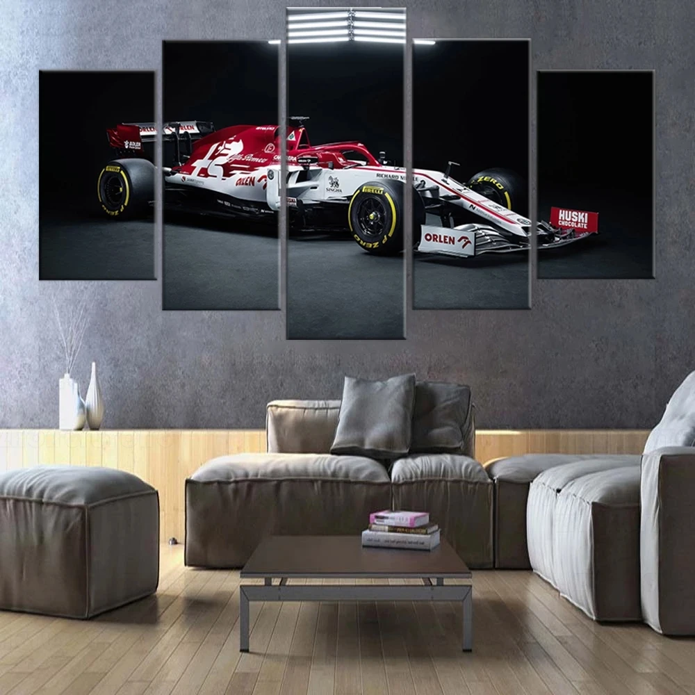 

Wall Art Poster Hd Prints Modulaire Alfa Romeo C39 F1 Cars Foto 5 Stuks Canvas Schilderij Home Decoratie Voor Living Room Frame