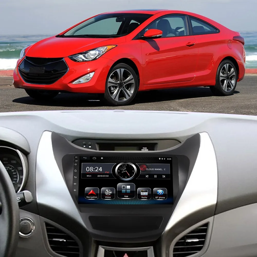 2 Гб ОЗУ 9 дюймов Android 8 1 для Hyundai Elantra 2011 2012 2013 2014 2015 автомобильный DVD мультимедийный