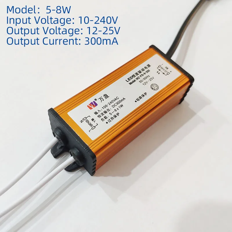

LED driver power supply Ultra Thin Flat Panel Light transformer rectifier constant current waterproof 8W 12W 18W 28W 38W 48W