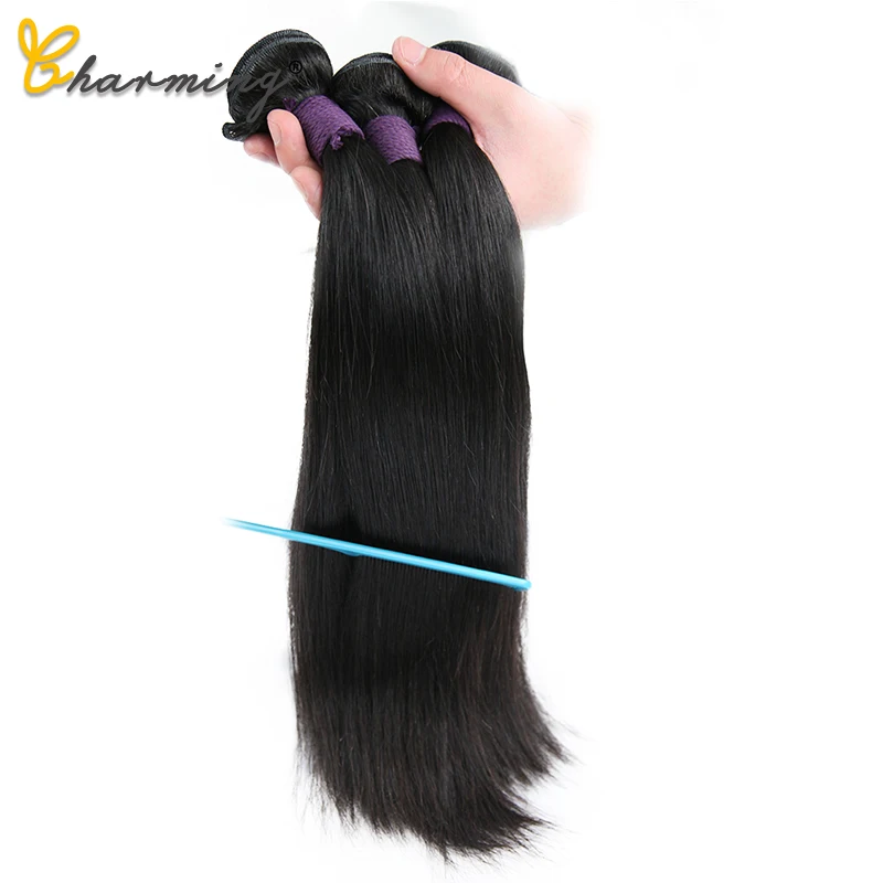 Очаровательные человеческие волосы в бразильском стиле натуральный цвет