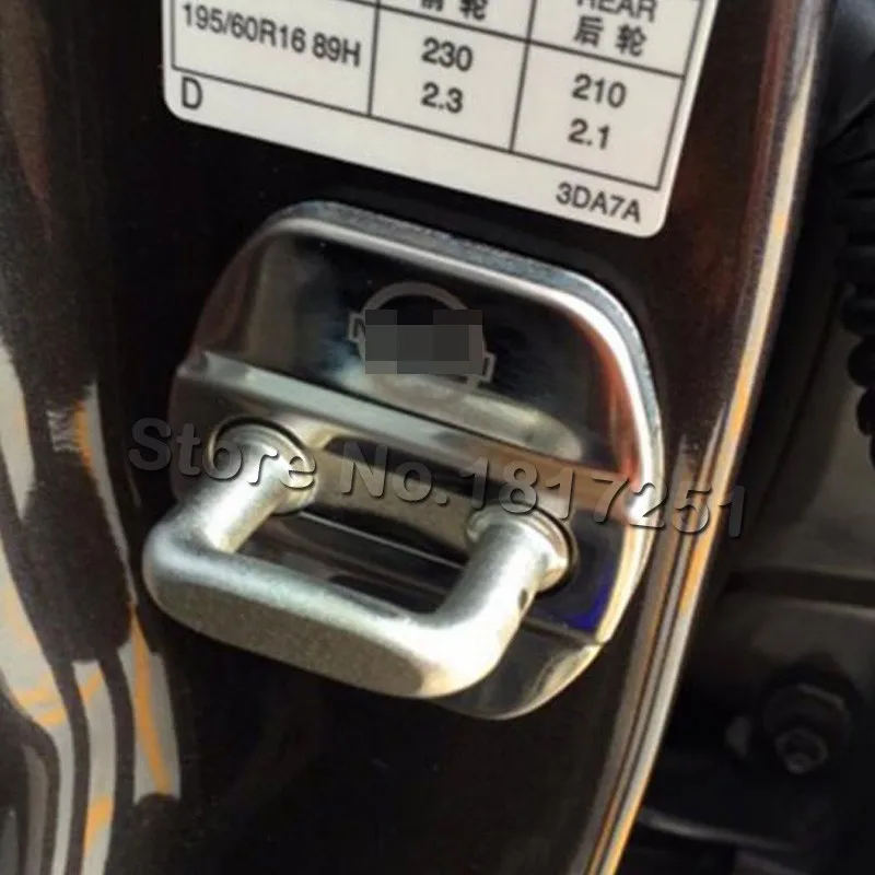 3D застежка дверного замка из нержавеющей стали защитный чехол отделка для Nissan X