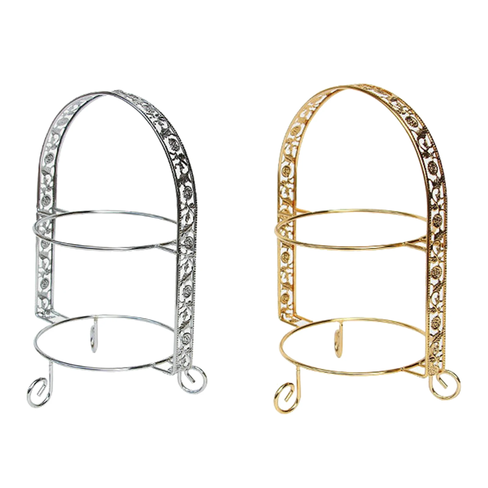 Европейский стиль железный 2-шинный демонстрационный стенд для капкейков стойка