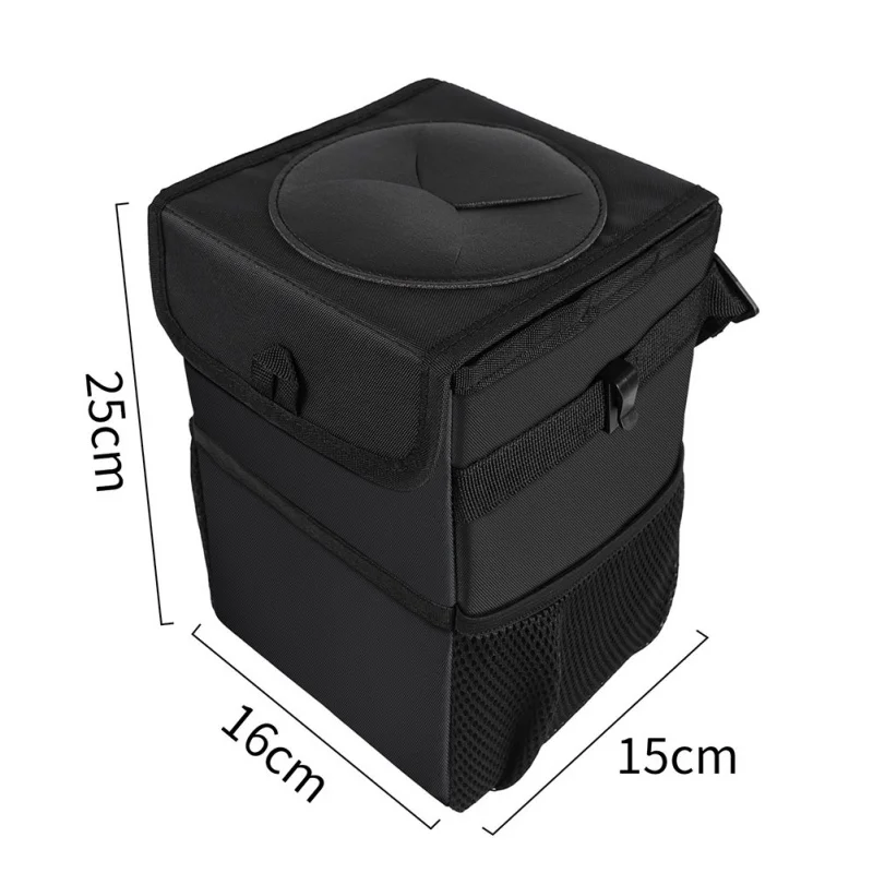 Портативная Автомобильная корзина для мусора с крышкой и органайзер для хранения карманные автомобильные аксессуары Органайзер Автомобильная сетка для хранения вещей автомобиля