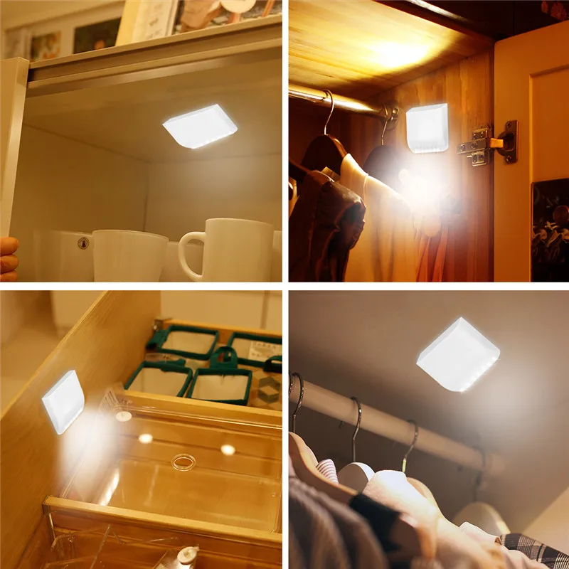 

PIR Motion Sensor LED Light Cupboard Wardrobe Bedroom Lamp LED Under Cabinet Night Light For Closet Stairs Kitchen