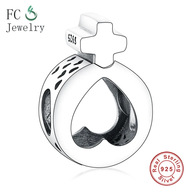 

Подходит для оригинального браслета из стерлингового серебра 925 пробы, женский кулон с символом, Подвески из бисера, серебро, сделай сам, юве...