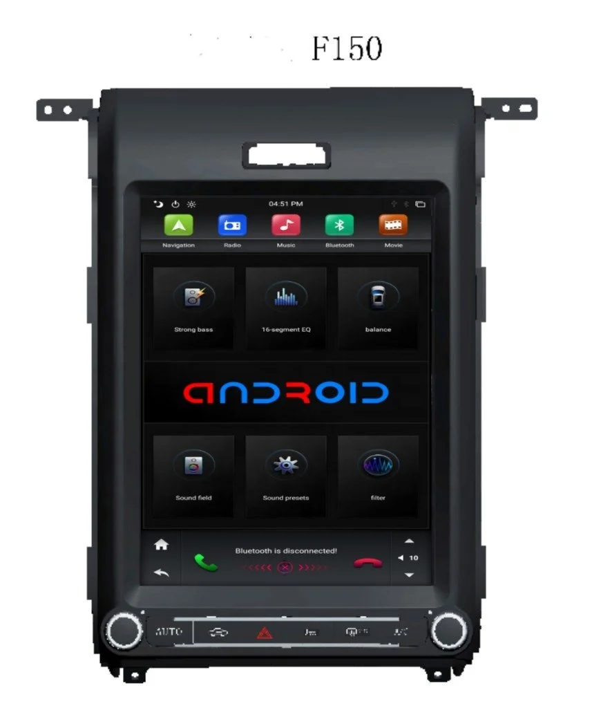 

12.1" PX6 Tesla style Android Car Multimedia Play GPS navigation for Ford F150 2009-2014 radio audio wifi