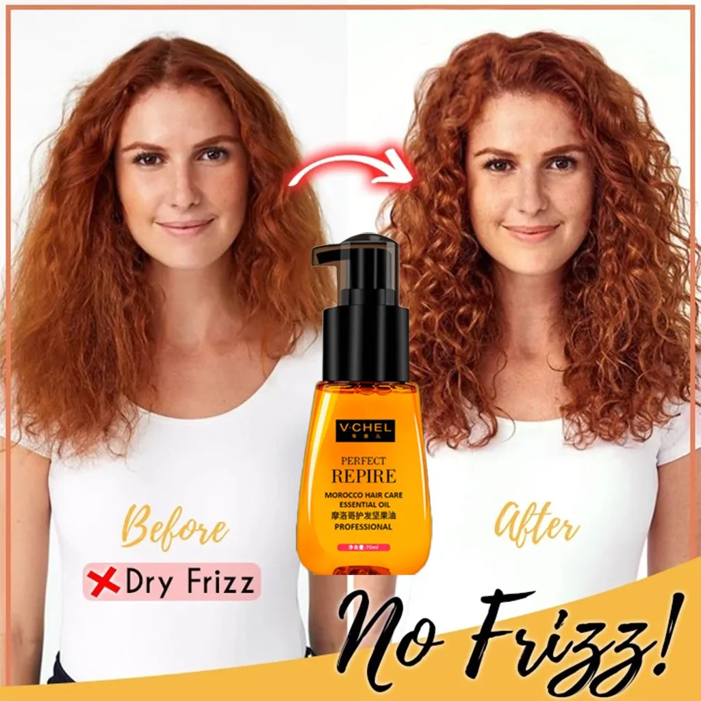 

70ml Hair Care Moroccan Pure Argan Oil Hair Essential Oil for Dry Hair Types Multi-functional Hair Conditioner Dry Hair Repa