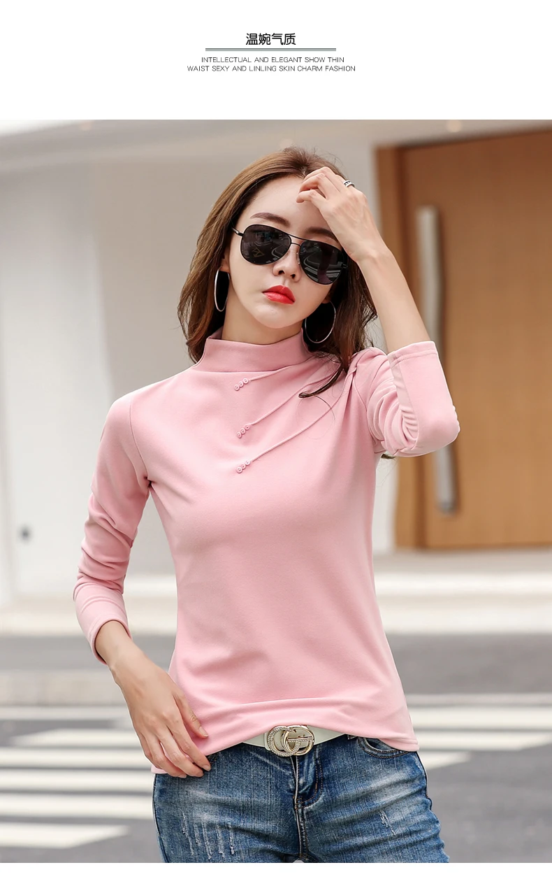 BOBOKATEER белая футболка женская одежда camiseta mujer половина водолазка футболка Женские футболки хлопок футболка женская