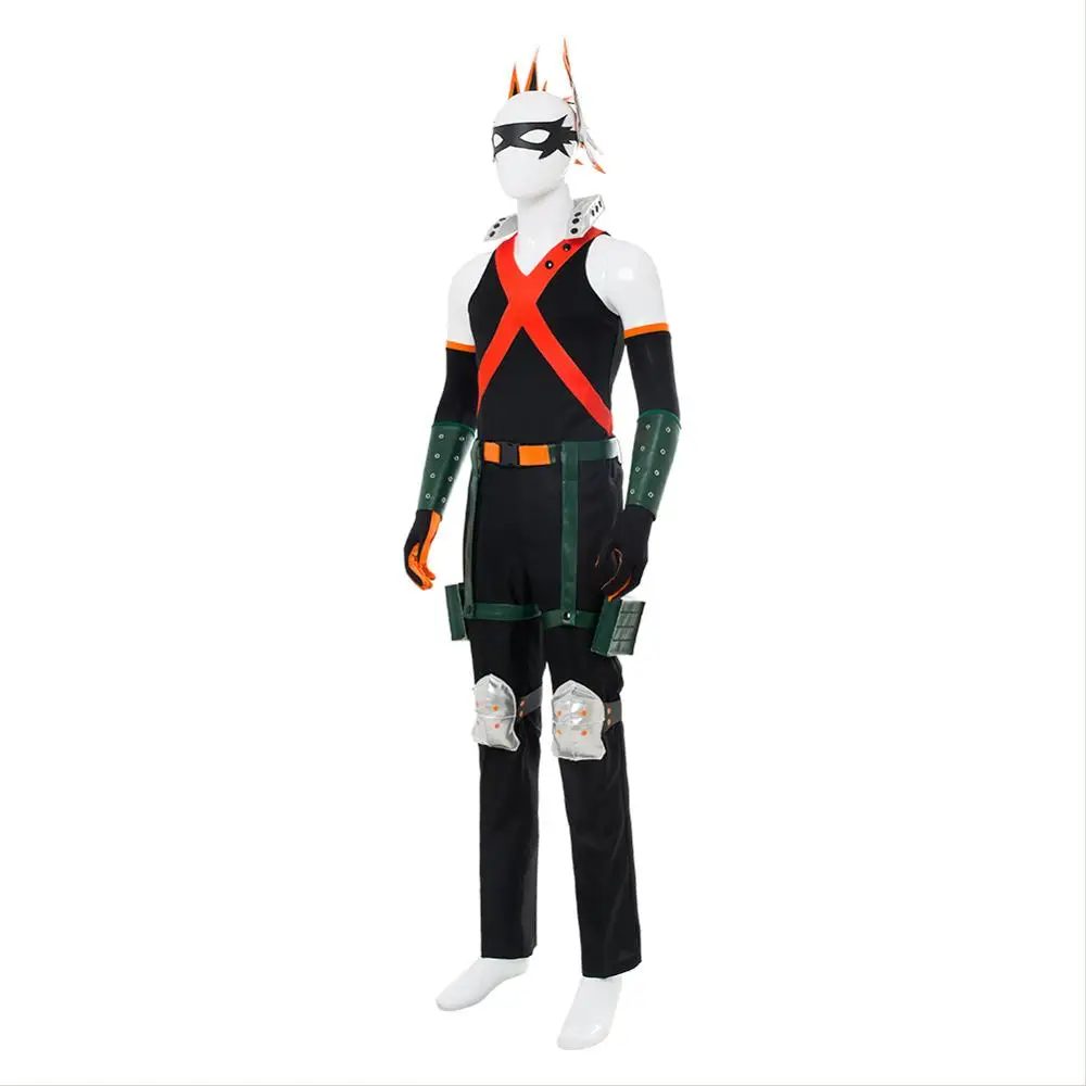 (В наличии) мой герой Boku без Академии Katsuki Bakugou косплэй костюм наряд на Хэллоуин