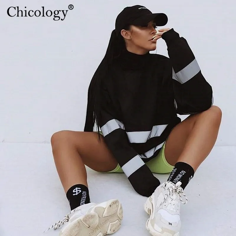Chicology в стиле пэчворк Светоотражающая отражающий оверсайз уличная одежда