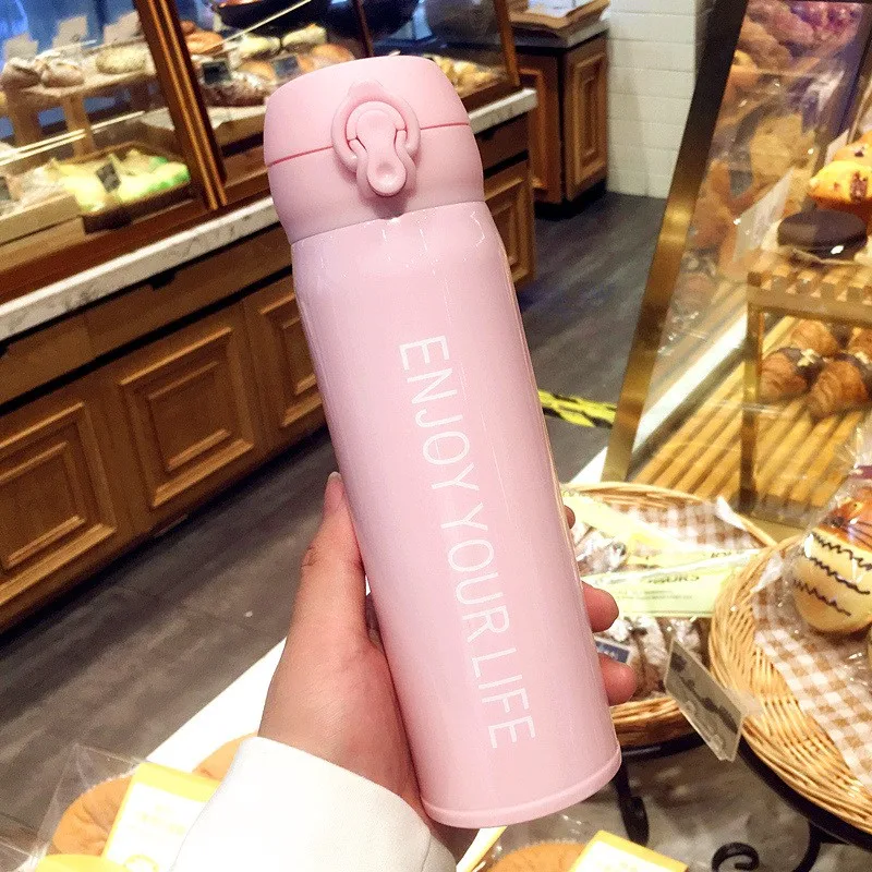 Отказов крышка письмо 304 Нержавеющая сталь термос чашка мужской простой подход