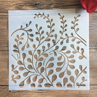20 20 cm diy branches craft mandala mold for painting stencils stamped photo album embossed paper card on wood fabric wall