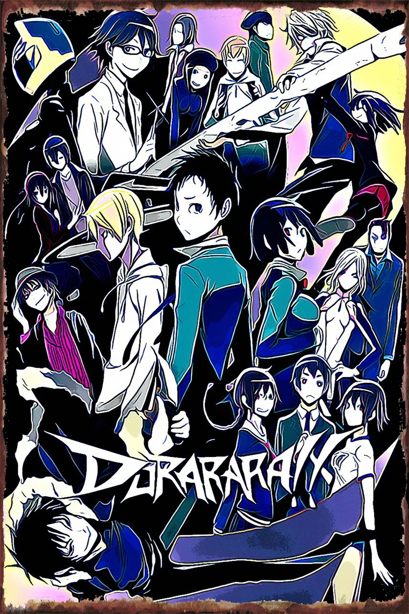 

Durarara 1 Tin Sign Tin Plates Wall Decor Room Decoration Retro Vintage Metal Sign For Art Club Man Cave Cafe Pub Home